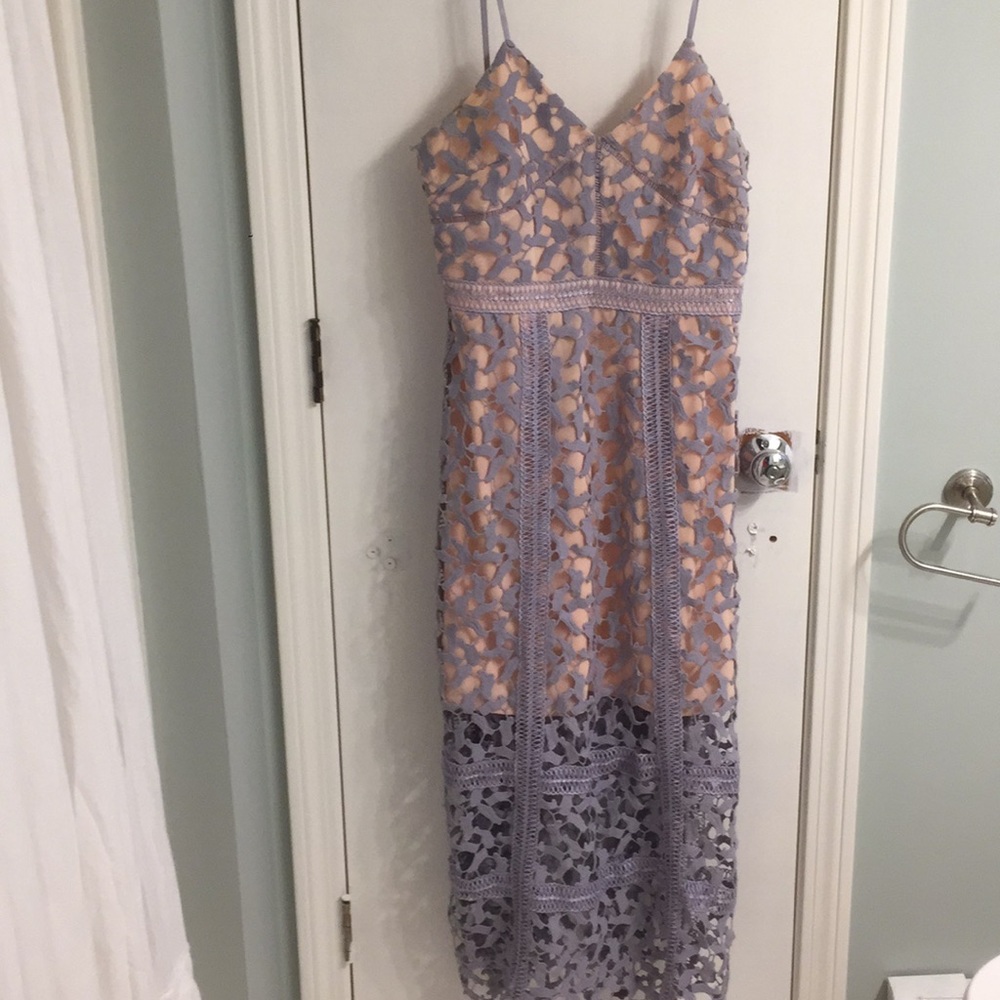 Long dress with lace